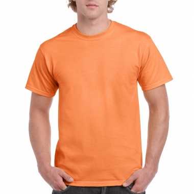 Goedkope gekleurde shirts licht tangerineoranje volwassenen