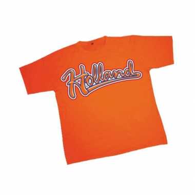 Holland baseball t-shirt oranje kind