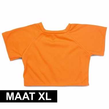 Knuffel kleertjes oranje shirt xl clothies knuffel
