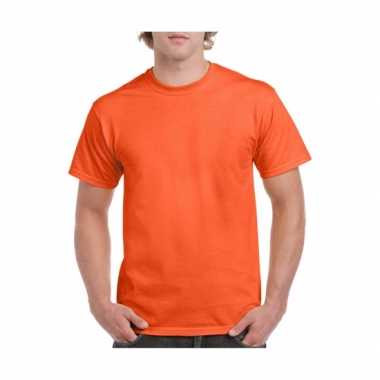 Set stuks oranje shirts voordelig, maat: s