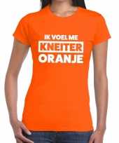 Ik voel me kneiter oranje koningsdag t-shirt dames