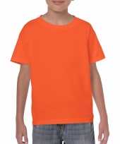 Set stuks oranje kinder t shirts grams katoen maat xl 10273757
